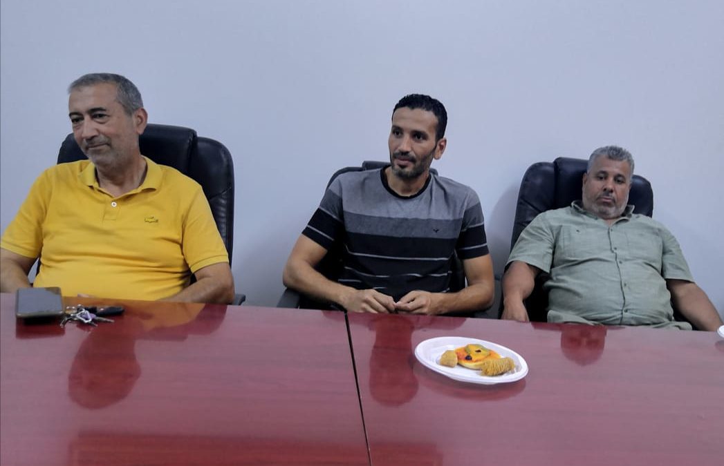 The Executive Director of the Research and Consultation Center meeting with the center’s staff